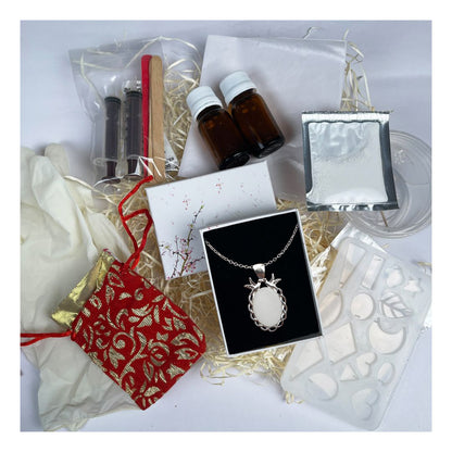 Silver Bird Pendant with Breastmilk Jewelry Kit