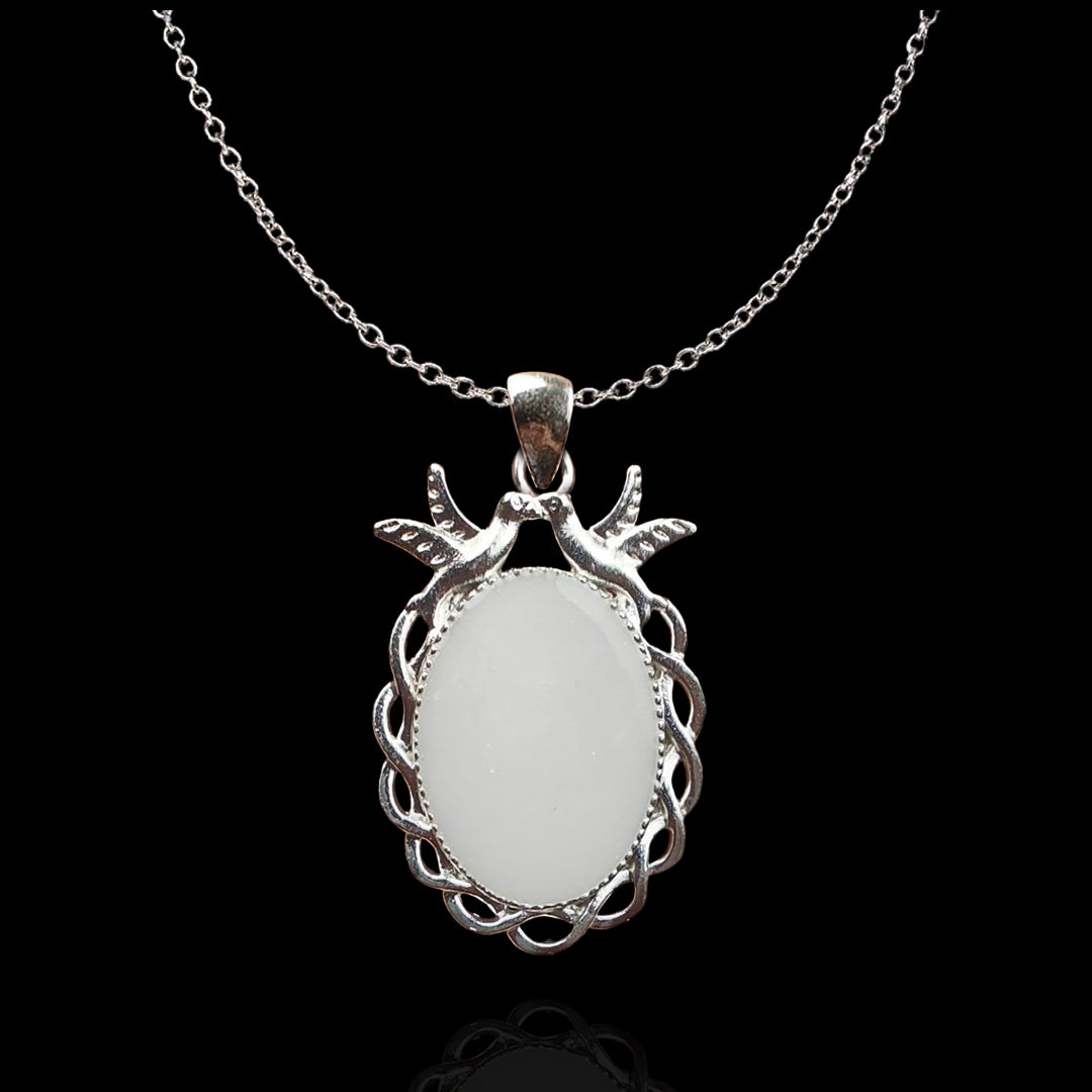 Silver Bird Pendant with Breastmilk Jewelry Kit