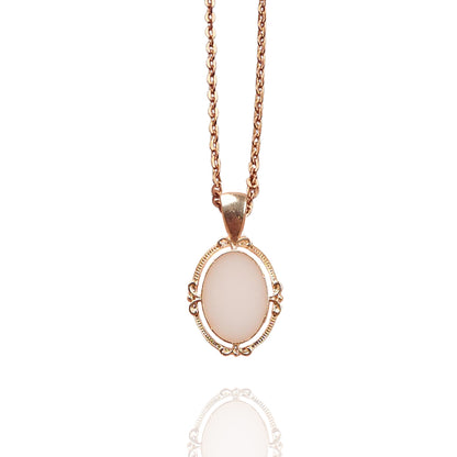 Rosegold Oval Royal Pendant with Breastmilk Jewelry Kit