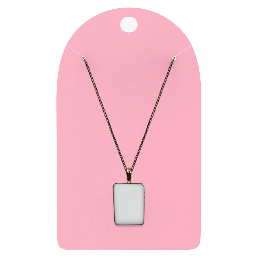 Vintage Posh Rectangle Pendant with Breast Milk Jewelry DIY Kit