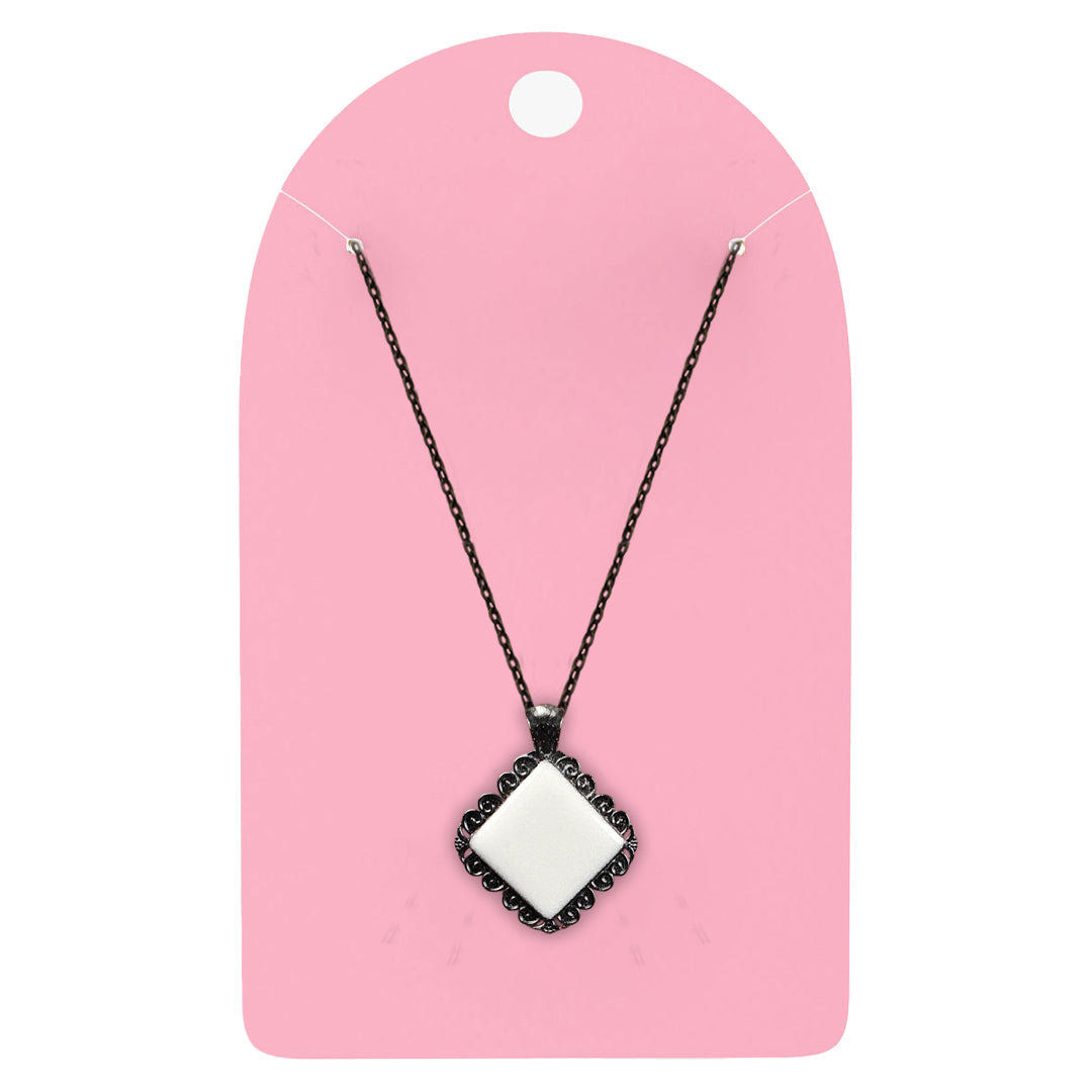 Black Broad Designer Kite Pendant with Breastmilk Jewelry DIY Kit