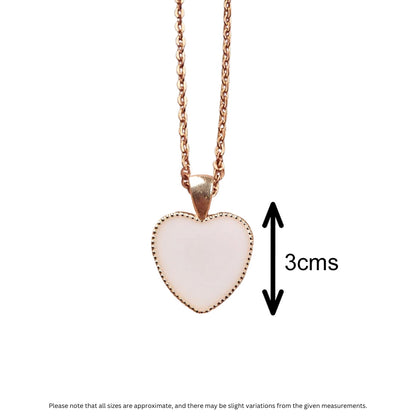 Rosegold Heart Royal Pendant with Breastmilk Jewelry Kit