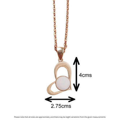 Rosegold Melting Heart Pendant with Breastmilk Jewelry Kit